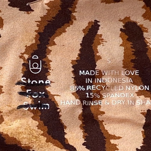 New! Stone Fox Swim Lele knotted nadeau bikini top 19654 - Picture 11 of 12